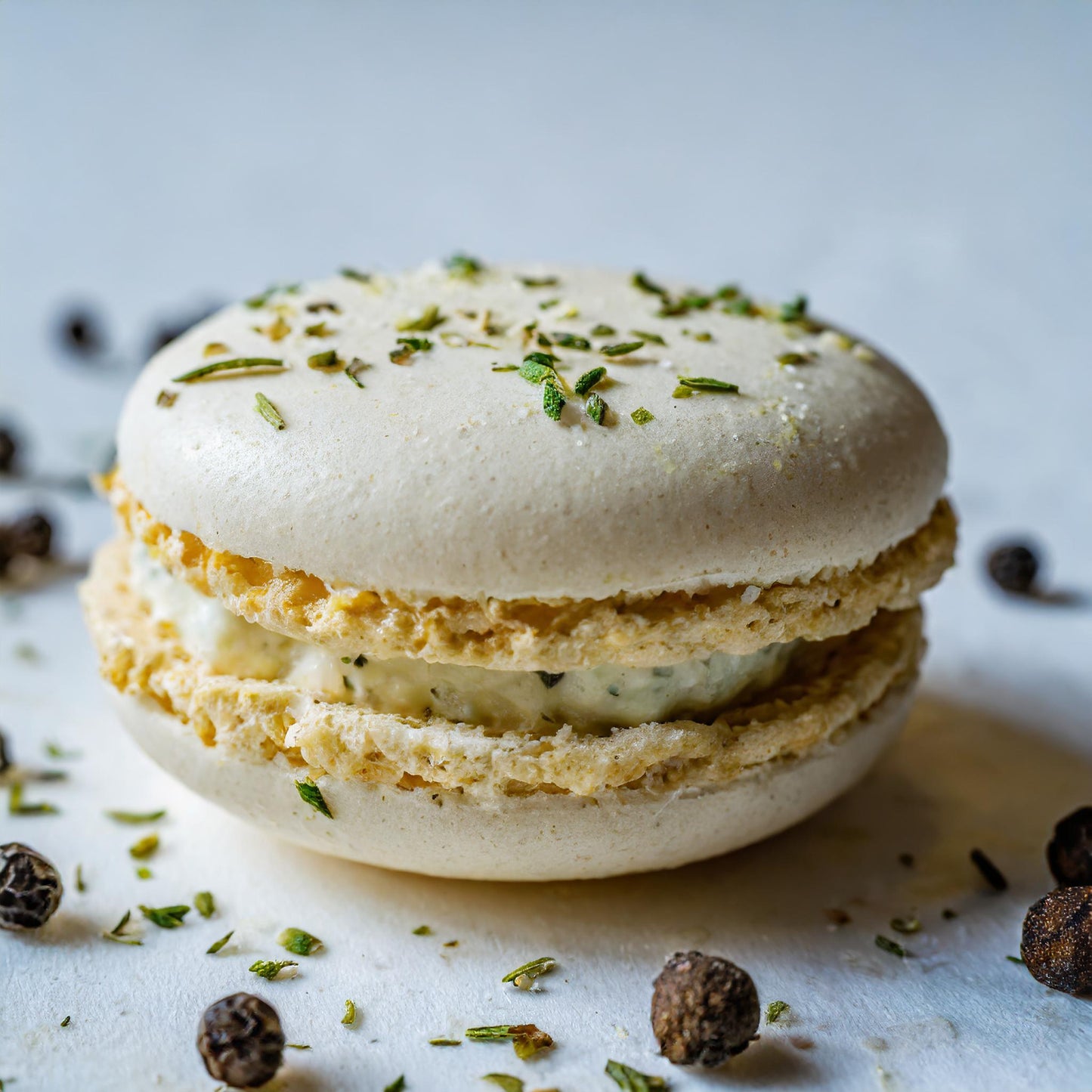 Fresh goat cheese | Fresh pepper with IGP Kampot salt | Organic herbs from Provence