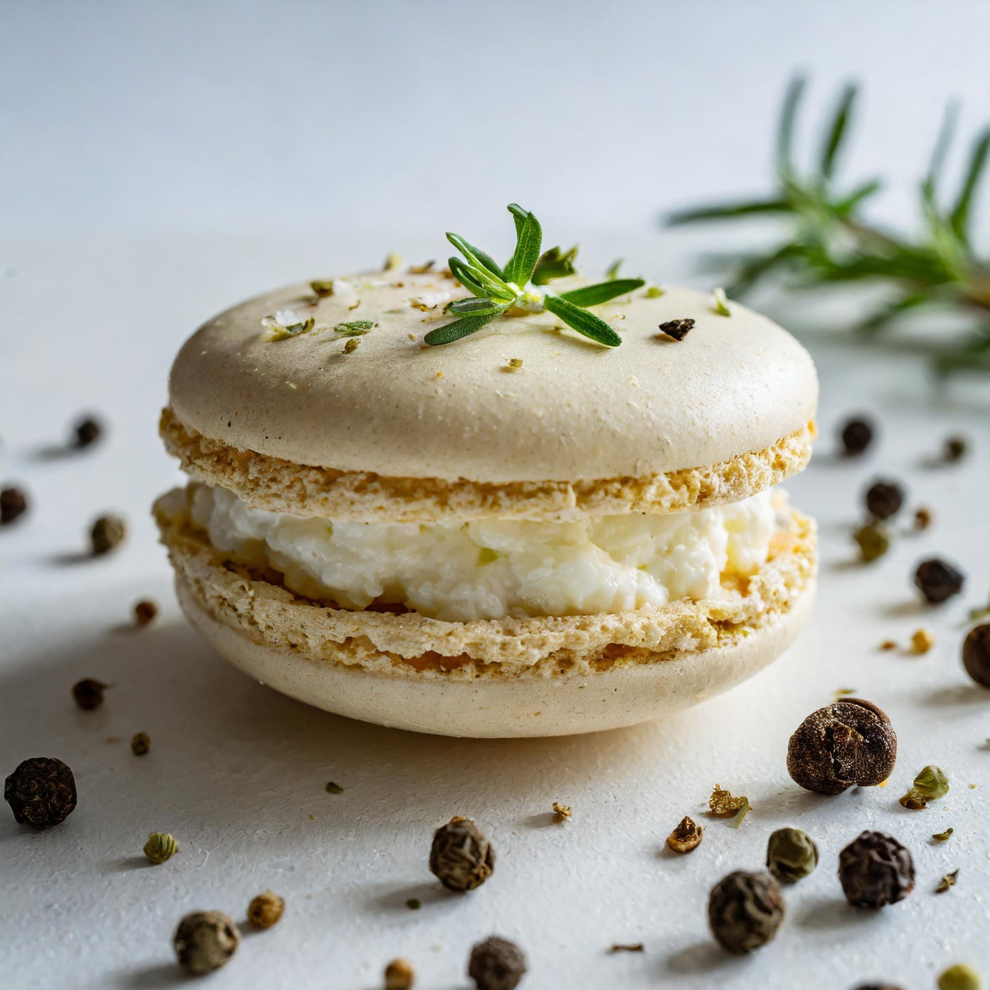 Fresh goat cheese | Fresh pepper with IGP Kampot salt | Organic herbs from Provence