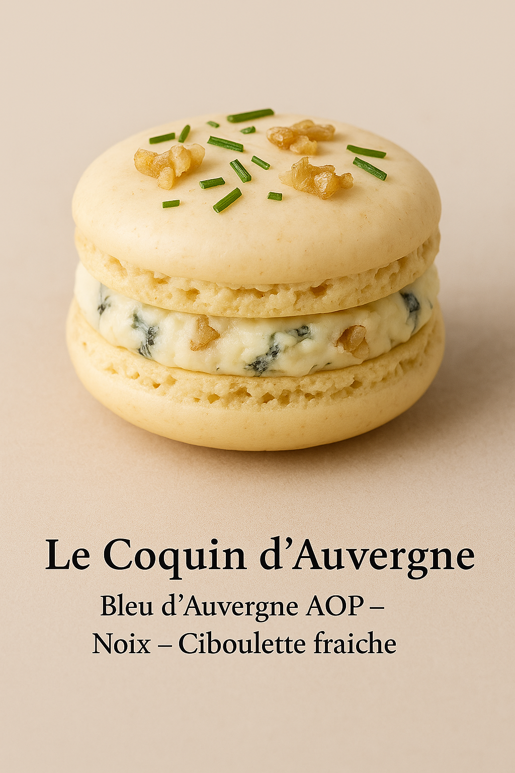 Bleu d'Auvergne AOP - Noix - Ciboulette fraîche