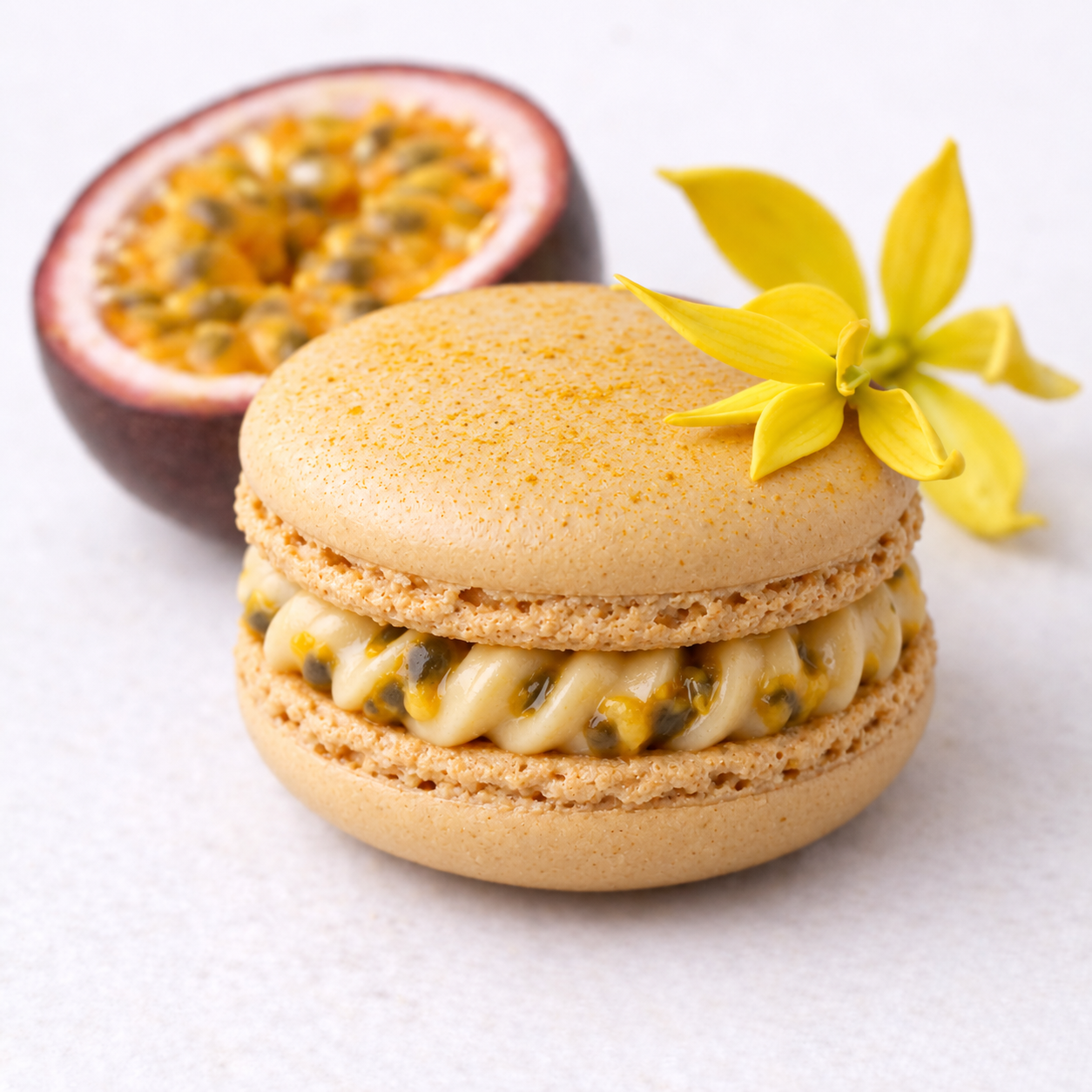 Chocolat blanc 40% beurre de cacao - Fruit de la passion - Ylang ylang