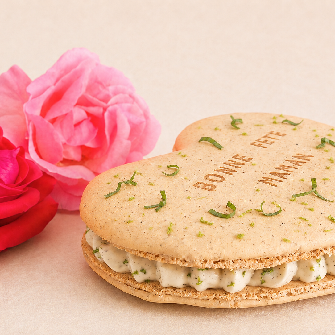 Macaron cœur -  Fête des mères