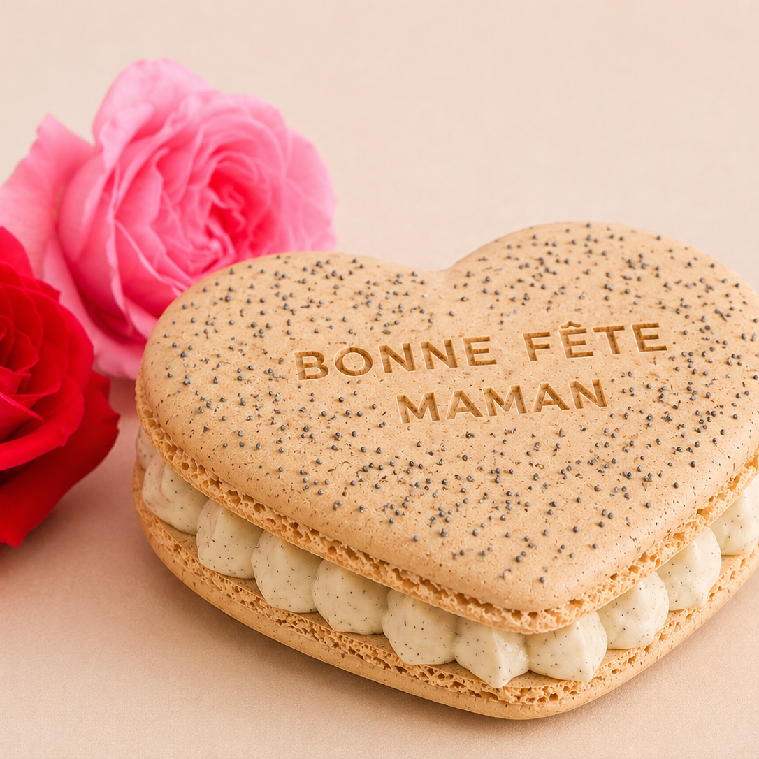 Macaron cœur -  Fête des mères