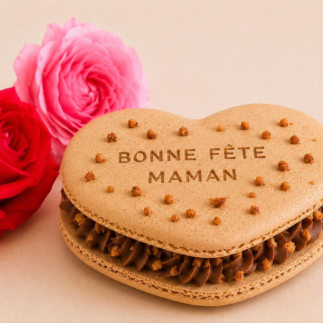 Macaron cœur -  Fête des mères